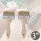 4Pack Household Chip Paint Brush 3inch Natural Bristles Wooden Handle Flat Brushes Set for Painting, Glue, Oil, Acrylic, Stain